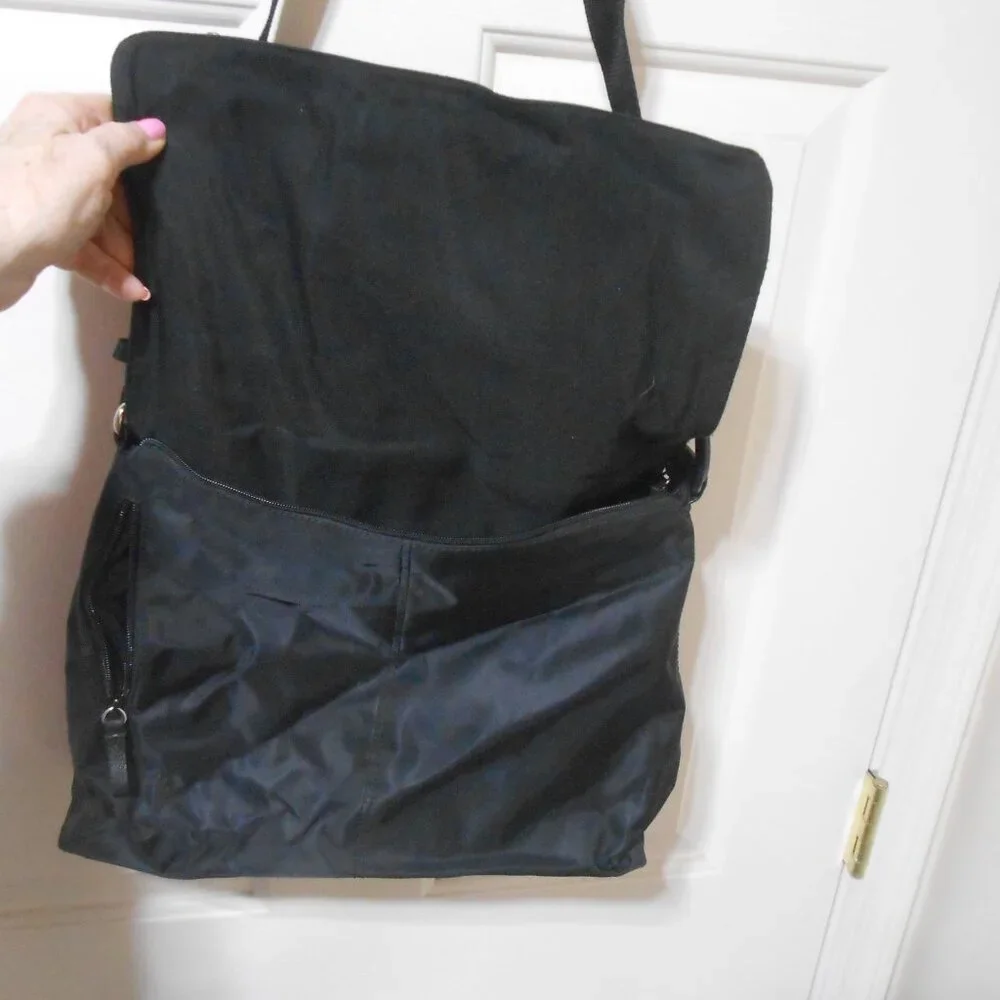 Nine & Co. by Nine West travel laptop Tablet Notebook blk Bag w/ 7 compartments